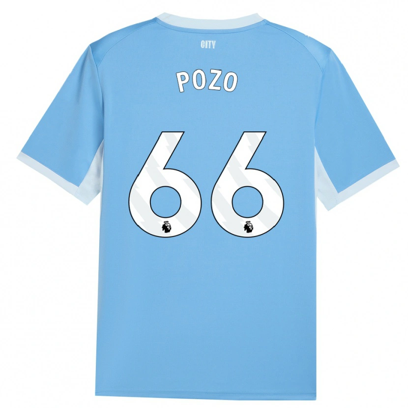 Danxen Dzieci Iker Pozo #66 Jasnoniebieski Biały Domowa Koszulka 2026/27 Koszulki Klubowe