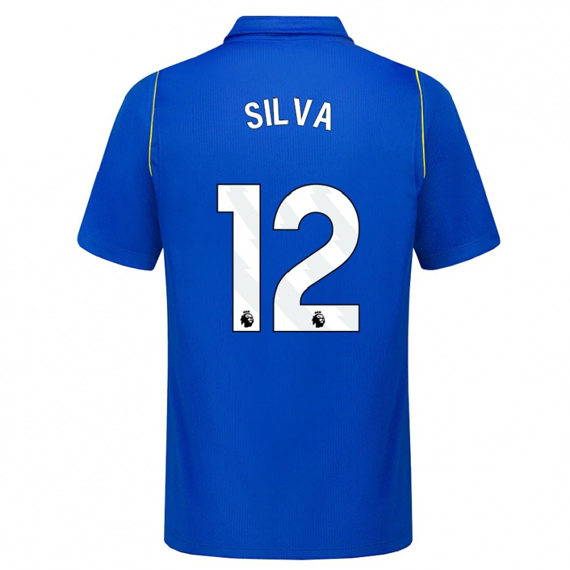 Danxen Dzieci Isago Silva #12 Niebieski Żółty Domowa Koszulka 2026/27 Koszulki Klubowe