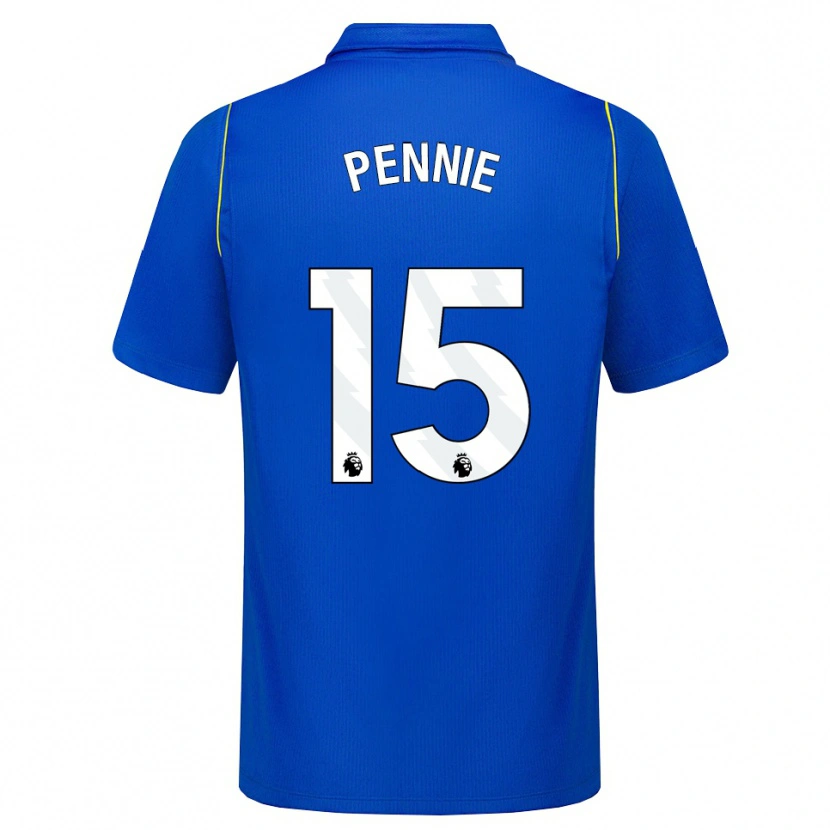 Danxen Dzieci Andrew Pennie #15 Niebieski Żółty Domowa Koszulka 2026/27 Koszulki Klubowe