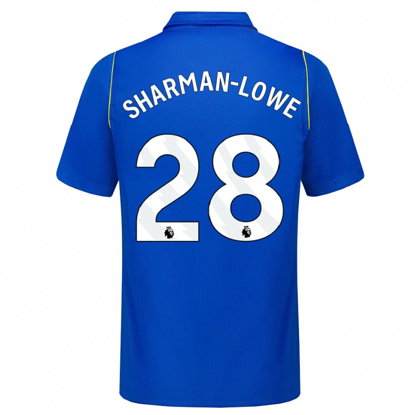 Danxen Dzieci Teddy Sharman-Lowe #28 Niebieski Żółty Domowa Koszulka 2026/27 Koszulki Klubowe