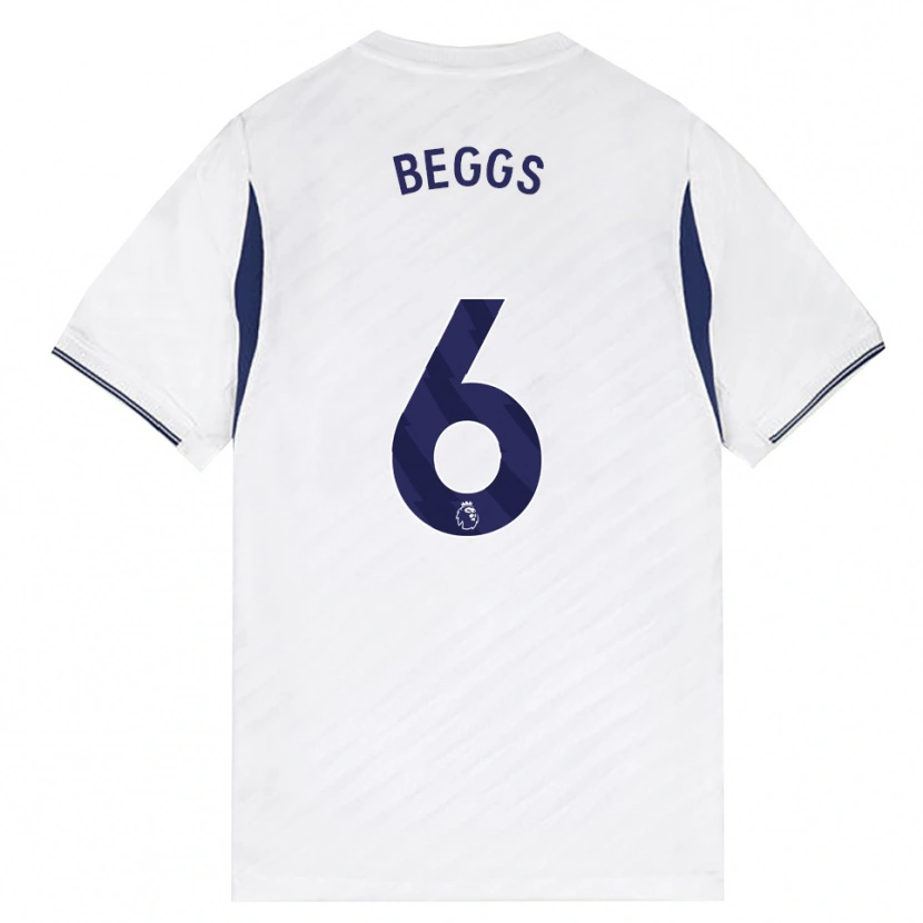 Danxen Dzieci Jamel Beggs #6 Biały Czerwony Fioletowy Domowa Koszulka 2026/27 Koszulki Klubowe
