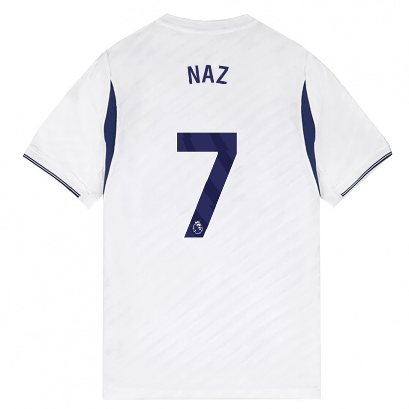 Danxen Dzieci Jessica Naz #7 Biały Czerwony Fioletowy Domowa Koszulka 2026/27 Koszulki Klubowe