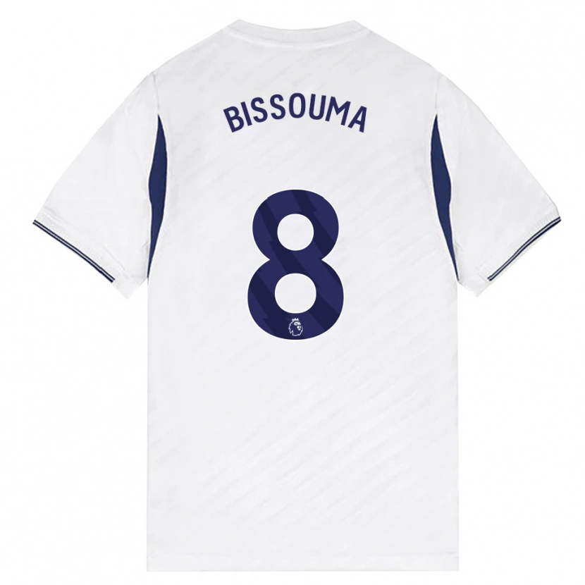 Danxen Dzieci Yves Bissouma #8 Biały Czerwony Fioletowy Domowa Koszulka 2026/27 Koszulki Klubowe