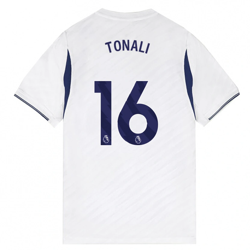 Danxen Dzieci Sandro Tonali #16 Biały Czerwony Fioletowy Domowa Koszulka 2026/27 Koszulki Klubowe