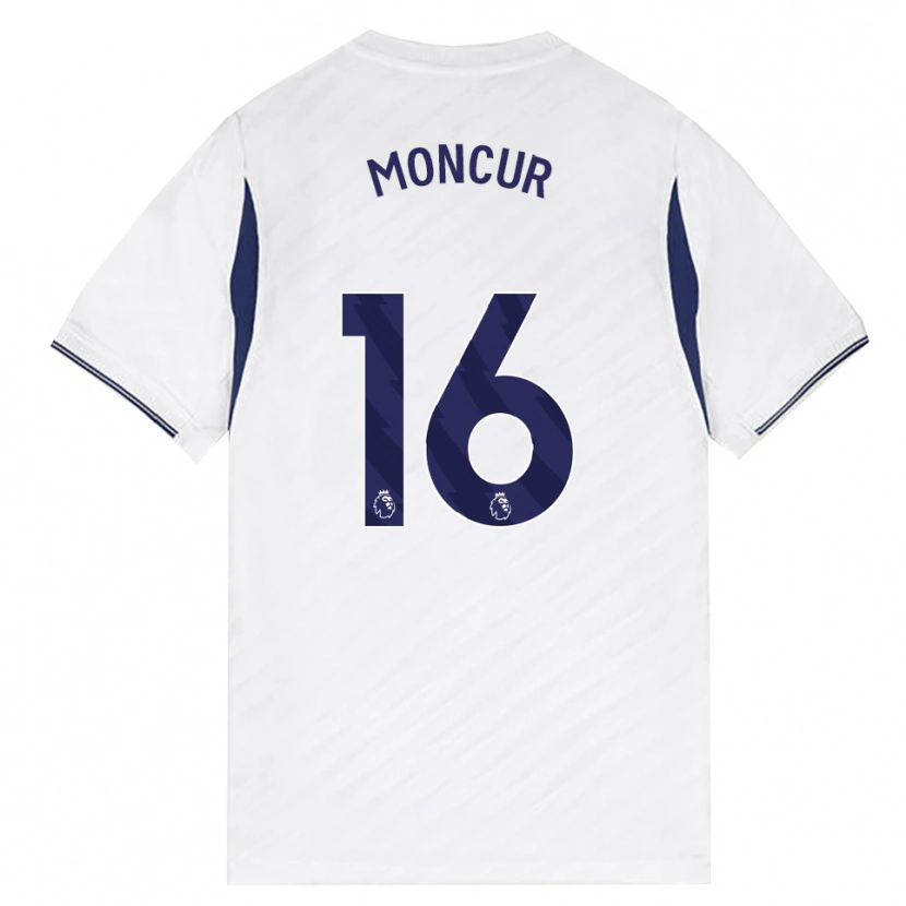 Danxen Dzieci Ronny Moncur #16 Biały Czerwony Fioletowy Domowa Koszulka 2026/27 Koszulki Klubowe