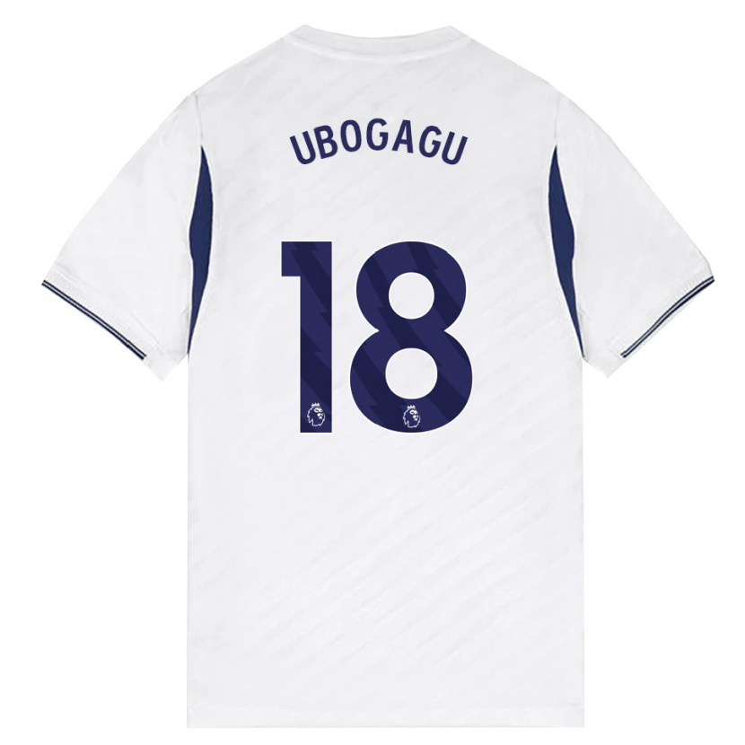 Danxen Dzieci Chioma Ubogagu #18 Biały Czerwony Fioletowy Domowa Koszulka 2026/27 Koszulki Klubowe