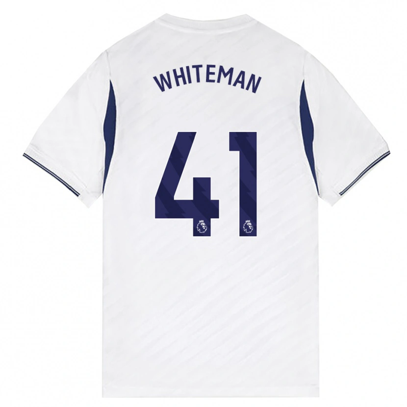 Danxen Dzieci Alfie Whiteman #41 Biały Czerwony Fioletowy Domowa Koszulka 2026/27 Koszulki Klubowe