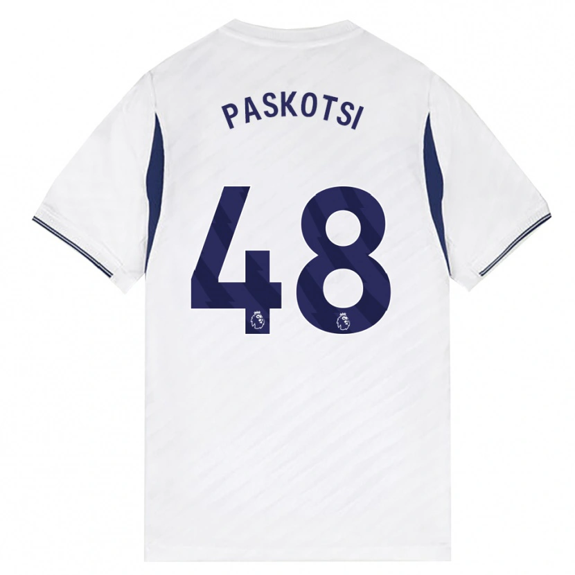 Danxen Dzieci Maksim Paskotsi #48 Biały Czerwony Fioletowy Domowa Koszulka 2026/27 Koszulki Klubowe