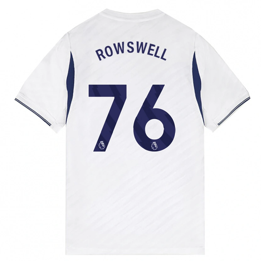 Danxen Dzieci James Rowswell #76 Biały Czerwony Fioletowy Domowa Koszulka 2026/27 Koszulki Klubowe