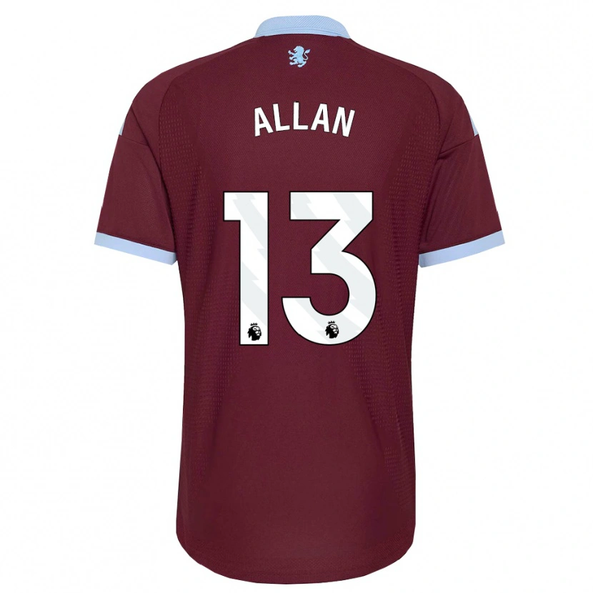 Danxen Dzieci Jack Allan #13 Niebieski Chaber Bordowy Domowa Koszulka 2026/27 Koszulki Klubowe