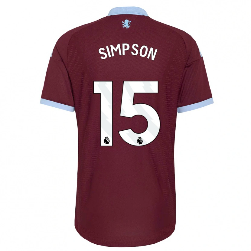 Danxen Dzieci Ewan Simpson #15 Niebieski Chaber Bordowy Domowa Koszulka 2026/27 Koszulki Klubowe