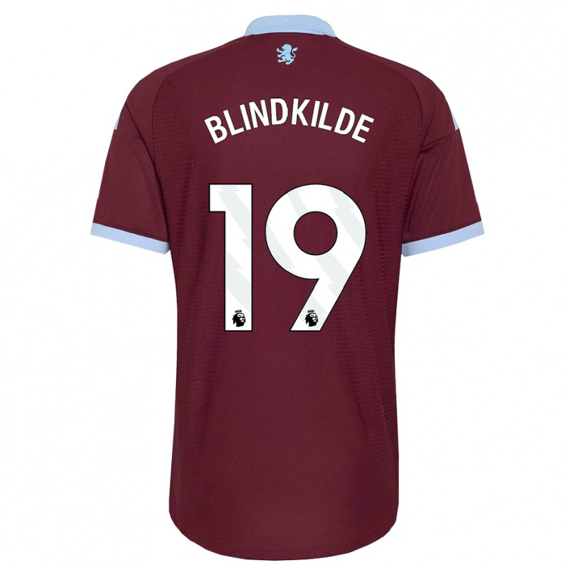 Danxen Dzieci Laura Blindkilde #19 Niebieski Chaber Bordowy Domowa Koszulka 2026/27 Koszulki Klubowe