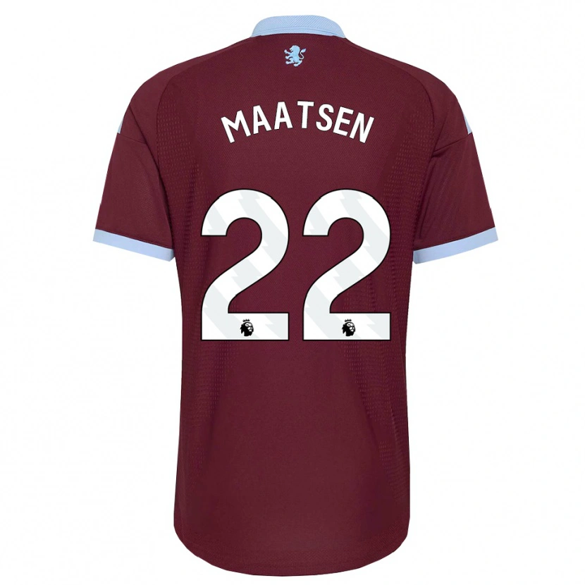 Danxen Dzieci Ian Maatsen #22 Niebieski Chaber Bordowy Domowa Koszulka 2026/27 Koszulki Klubowe
