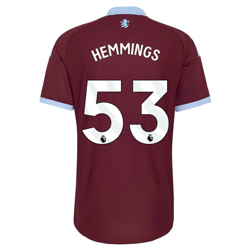Danxen Dzieci George Hemmings #53 Niebieski Chaber Bordowy Domowa Koszulka 2026/27 Koszulki Klubowe