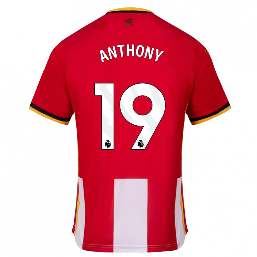 Danxen Dzieci Jaidon Anthony #19 Żółty Czarny Czerwony Domowa Koszulka 2026/27 Koszulki Klubowe