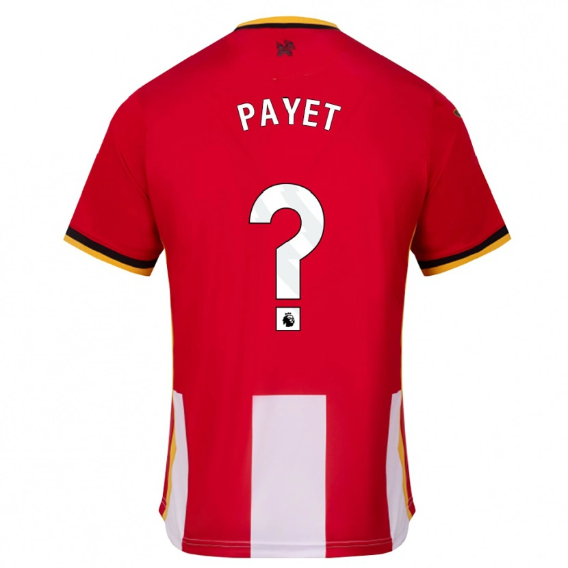 Danxen Dzieci Trae Payet #0 Żółty Czarny Czerwony Domowa Koszulka 2026/27 Koszulki Klubowe