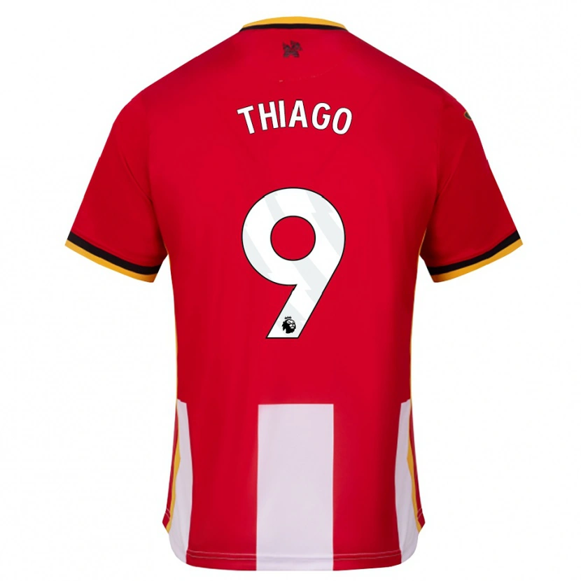 Danxen Dzieci Igor Thiago #9 Żółty Czarny Czerwony Domowa Koszulka 2026/27 Koszulki Klubowe