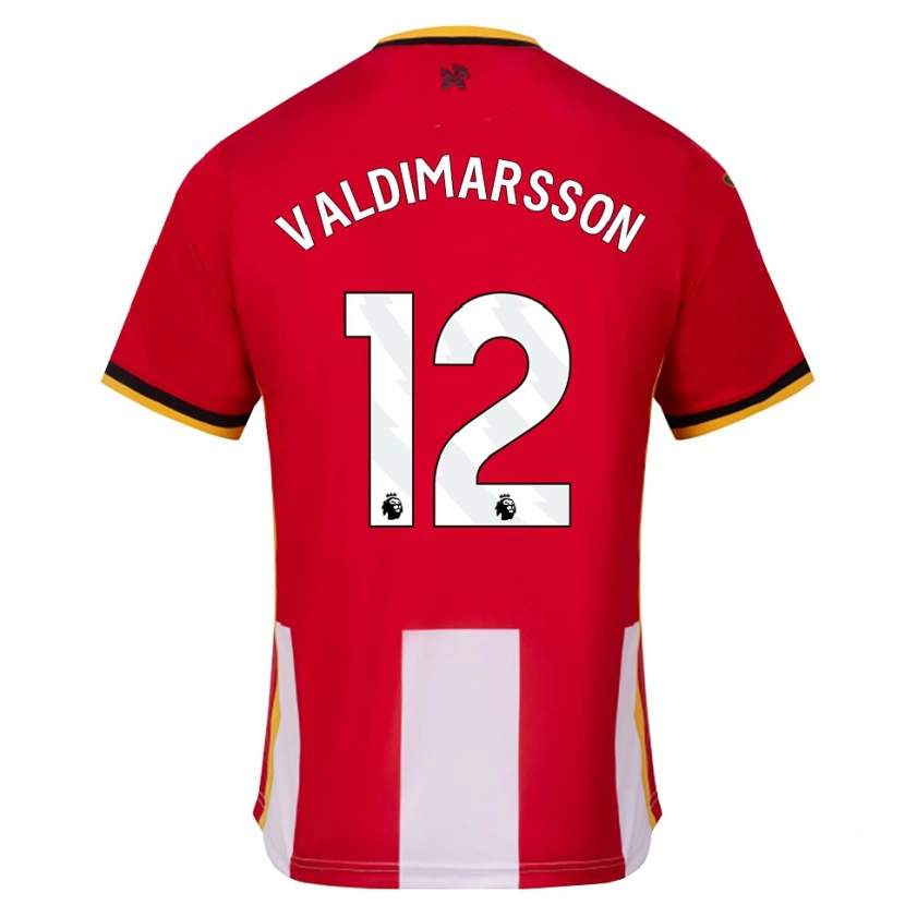 Danxen Dzieci Hákon Valdimarsson #12 Żółty Czarny Czerwony Domowa Koszulka 2026/27 Koszulki Klubowe