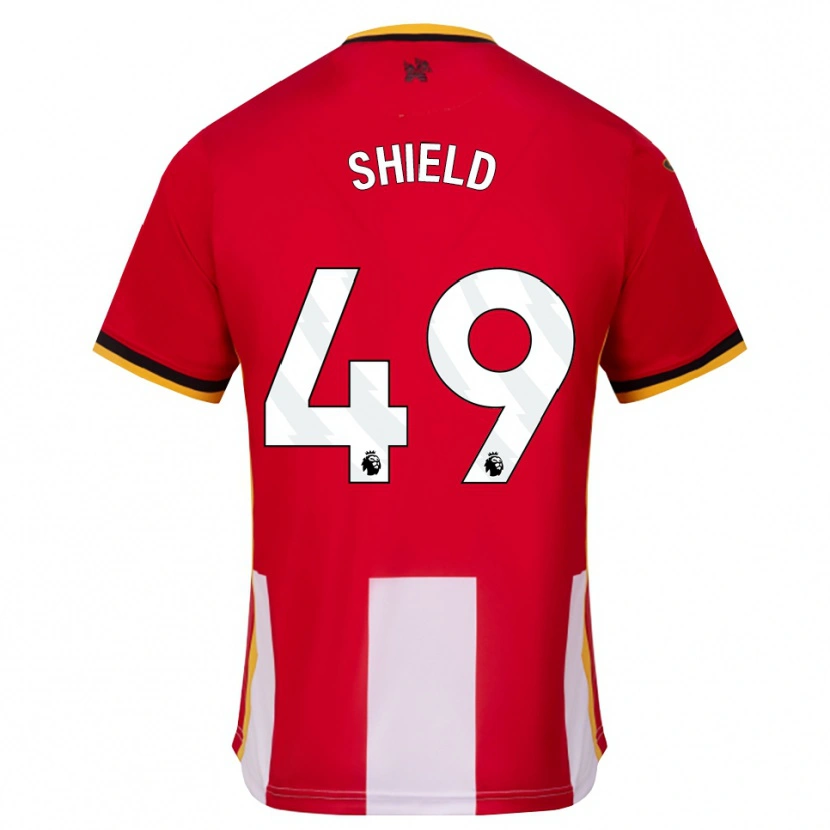 Danxen Dzieci Ollie Shield #49 Żółty Czarny Czerwony Domowa Koszulka 2026/27 Koszulki Klubowe