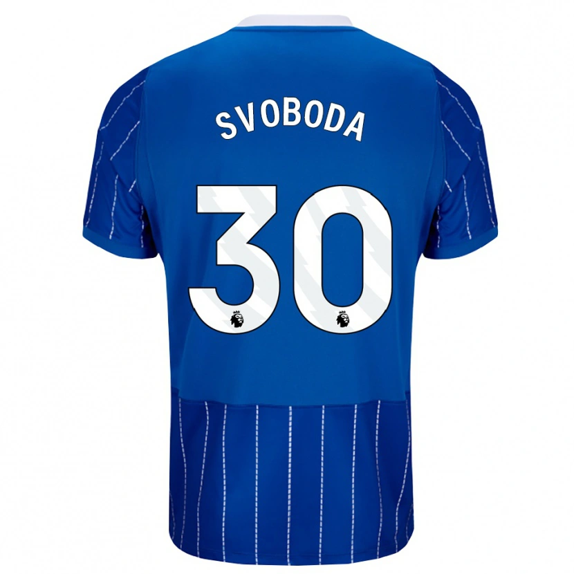 Danxen Dzieci Michael Svoboda #30 Średni Niebieski Biały Domowa Koszulka 2026/27 Koszulki Klubowe