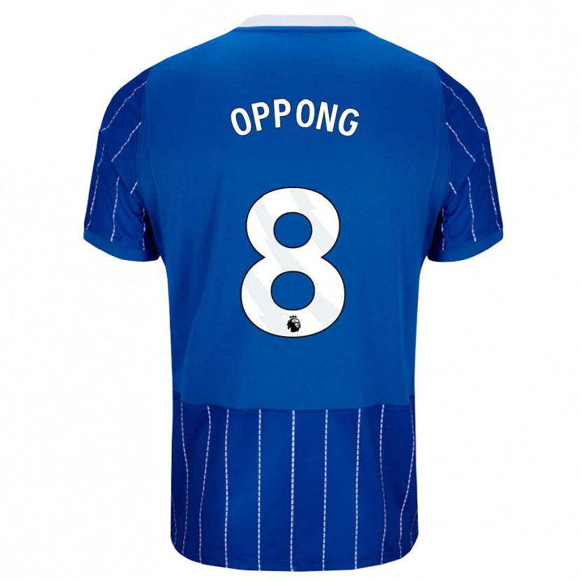 Danxen Dzieci Raffaele Oppong #8 Średni Niebieski Biały Domowa Koszulka 2026/27 Koszulki Klubowe