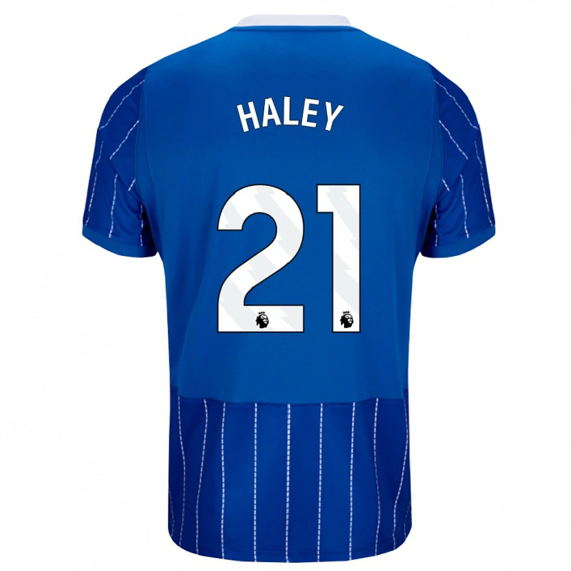 Danxen Dzieci Madison Haley #21 Średni Niebieski Biały Domowa Koszulka 2026/27 Koszulki Klubowe