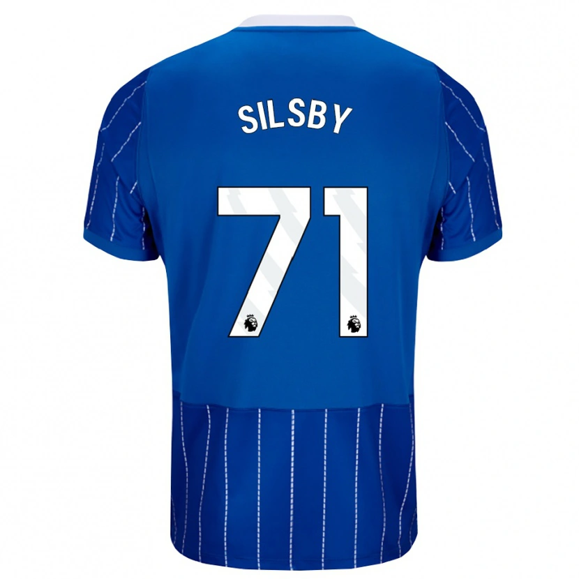 Danxen Dzieci Tyler Silsby #71 Średni Niebieski Biały Domowa Koszulka 2026/27 Koszulki Klubowe