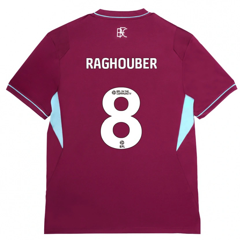 Danxen Dzieci Ugo Raghouber #8 Bordowy Zielony Domowa Koszulka 2026/27 Koszulki Klubowe