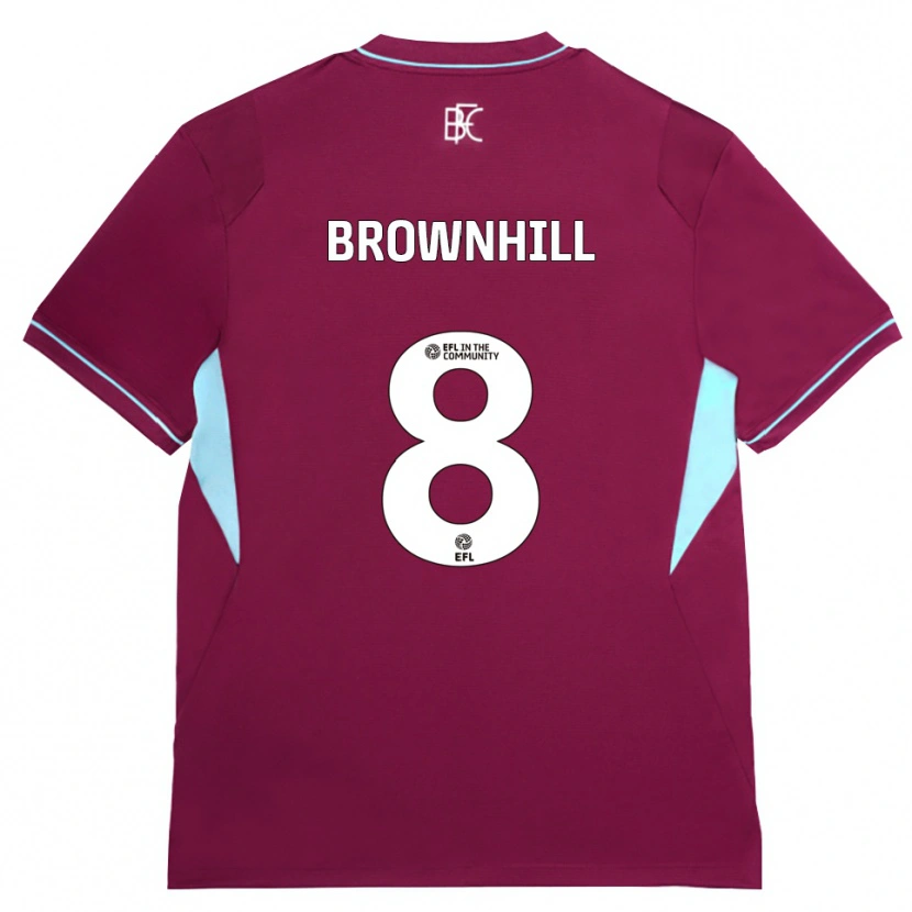 Danxen Dzieci Josh Brownhill #8 Bordowy Zielony Domowa Koszulka 2026/27 Koszulki Klubowe