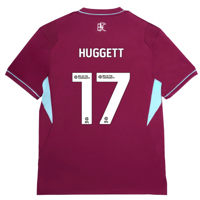 Danxen Dzieci Aiden Huggett #17 Bordowy Zielony Domowa Koszulka 2026/27 Koszulki Klubowe