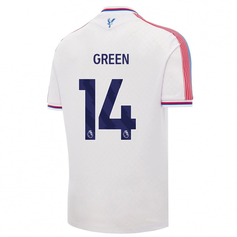 Danxen Dzieci Josie Green #14 Biały Czerwony Niebieski Domowa Koszulka 2026/27 Koszulki Klubowe