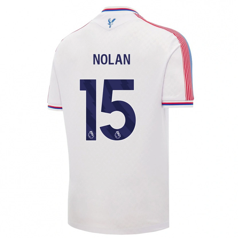 Danxen Dzieci Hayley Nolan #15 Biały Czerwony Niebieski Domowa Koszulka 2026/27 Koszulki Klubowe