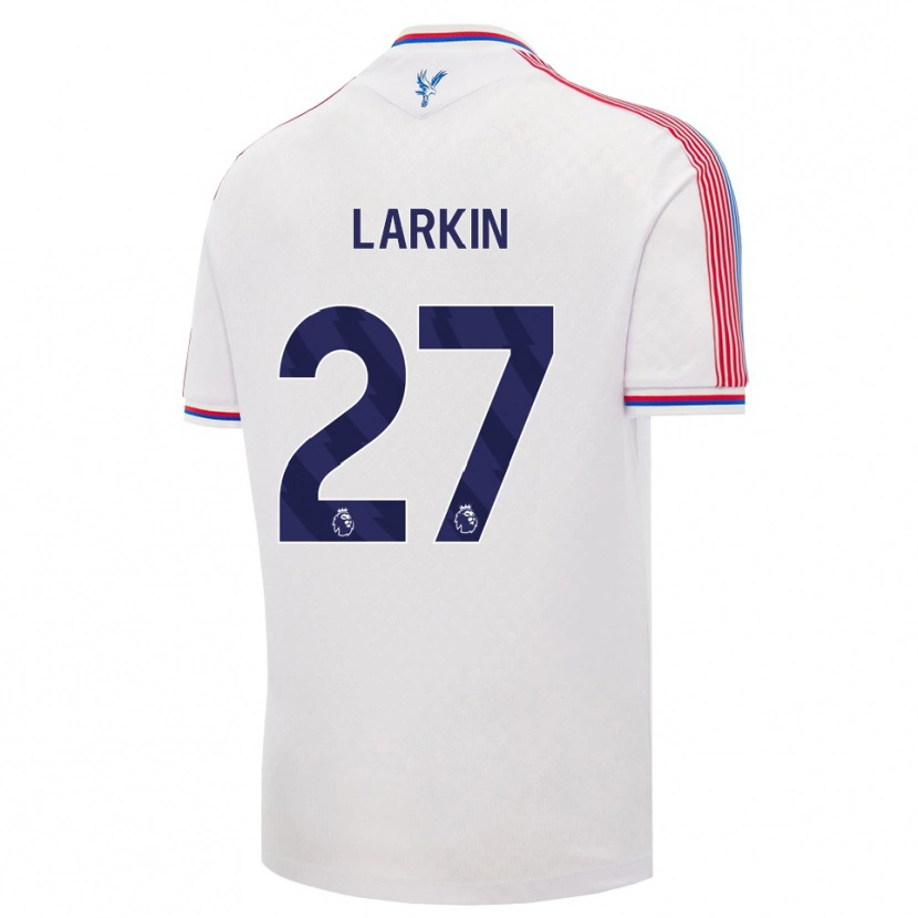 Danxen Dzieci Abbie Larkin #27 Biały Czerwony Niebieski Domowa Koszulka 2026/27 Koszulki Klubowe