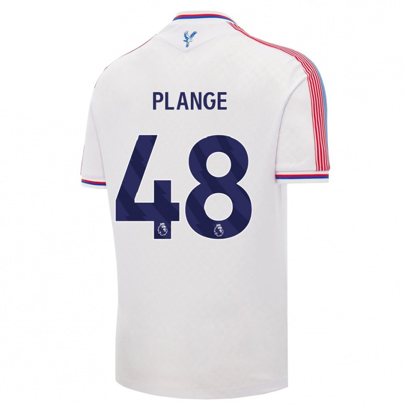 Danxen Dzieci Luke Plange #48 Biały Czerwony Niebieski Domowa Koszulka 2026/27 Koszulki Klubowe