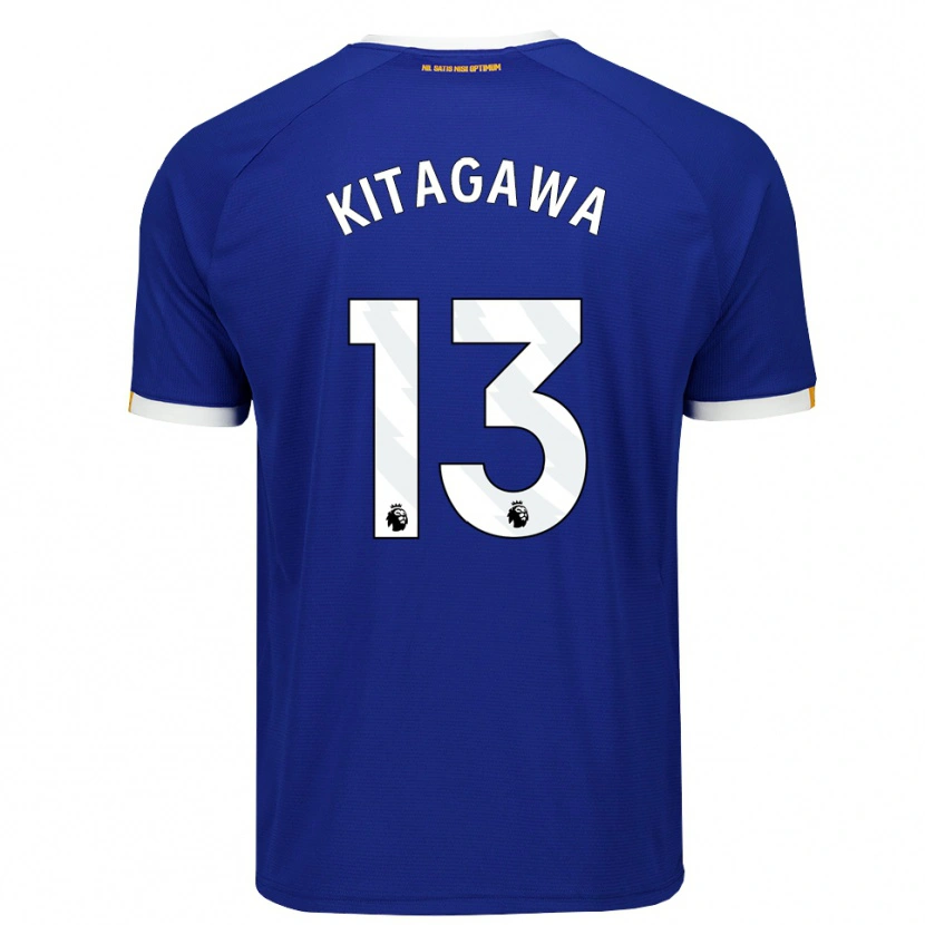 Danxen Dzieci Hikaru Kitagawa #13 Niebieski Biały Żółty Domowa Koszulka 2026/27 Koszulki Klubowe