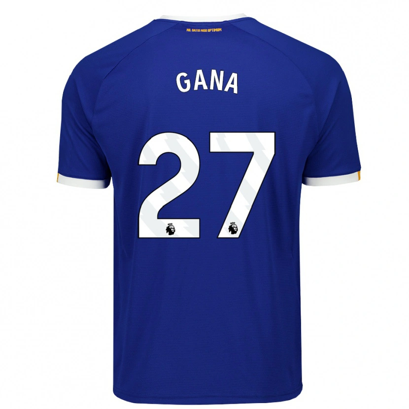 Danxen Dzieci Idrissa Gueye #27 Niebieski Biały Żółty Domowa Koszulka 2026/27 Koszulki Klubowe