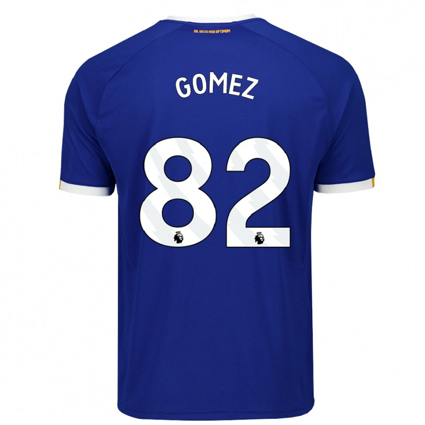 Danxen Dzieci Francis Gomez #82 Niebieski Biały Żółty Domowa Koszulka 2026/27 Koszulki Klubowe