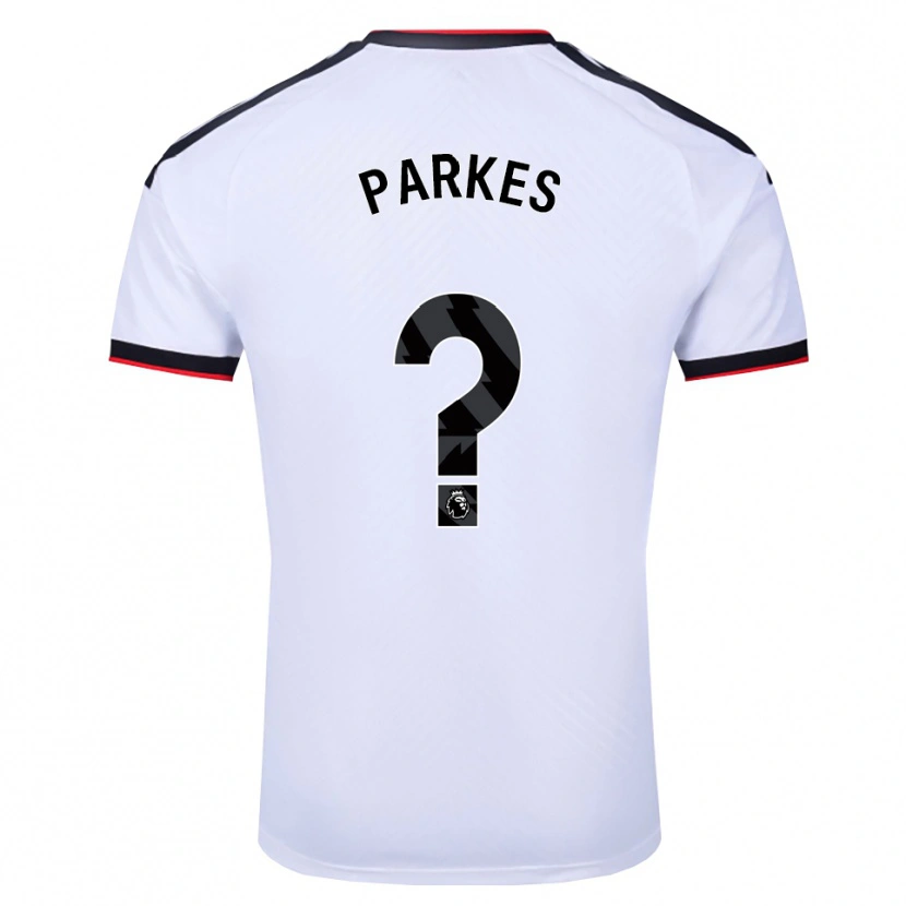Danxen Dzieci Stefan Parkes #0 Biały Czarny Czerwony Domowa Koszulka 2026/27 Koszulki Klubowe