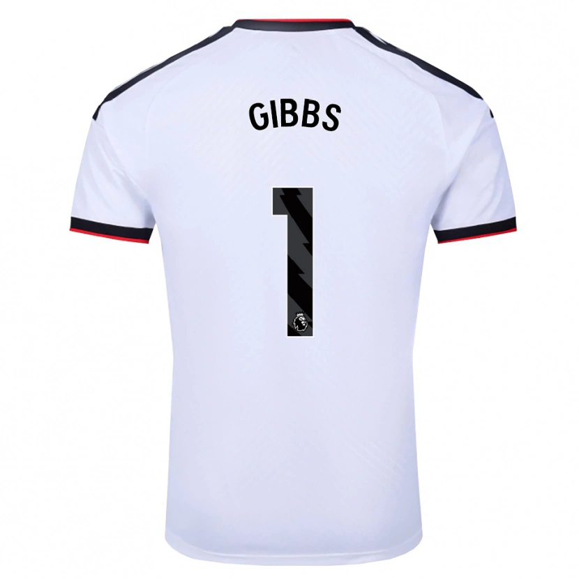 Danxen Dzieci Frankie Gibbs #1 Biały Czarny Czerwony Domowa Koszulka 2026/27 Koszulki Klubowe
