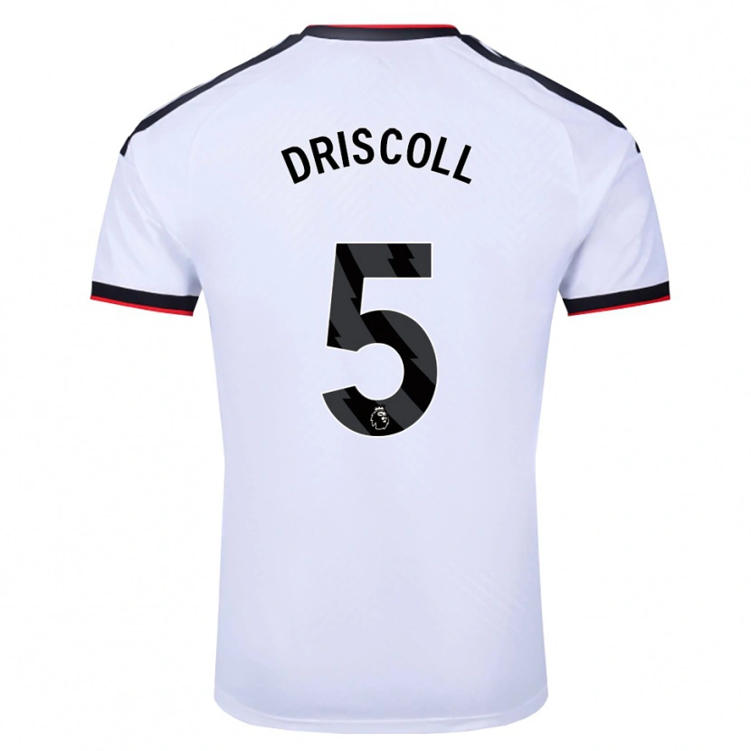 Danxen Dzieci Teddy Driscoll #5 Biały Czarny Czerwony Domowa Koszulka 2026/27 Koszulki Klubowe
