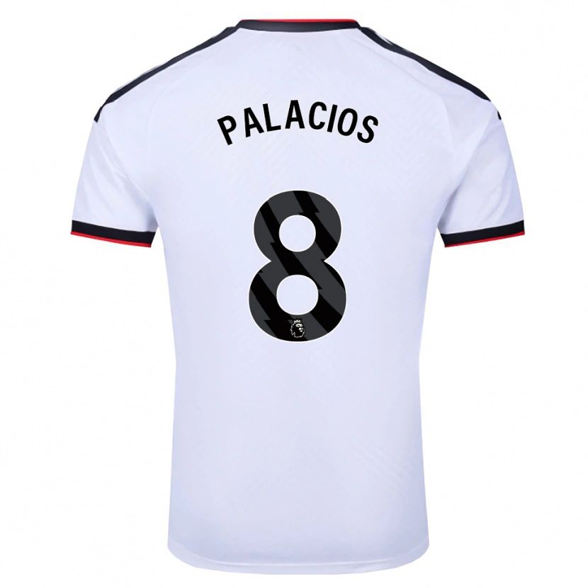 Danxen Dzieci César Palacios #8 Biały Czarny Czerwony Domowa Koszulka 2026/27 Koszulki Klubowe