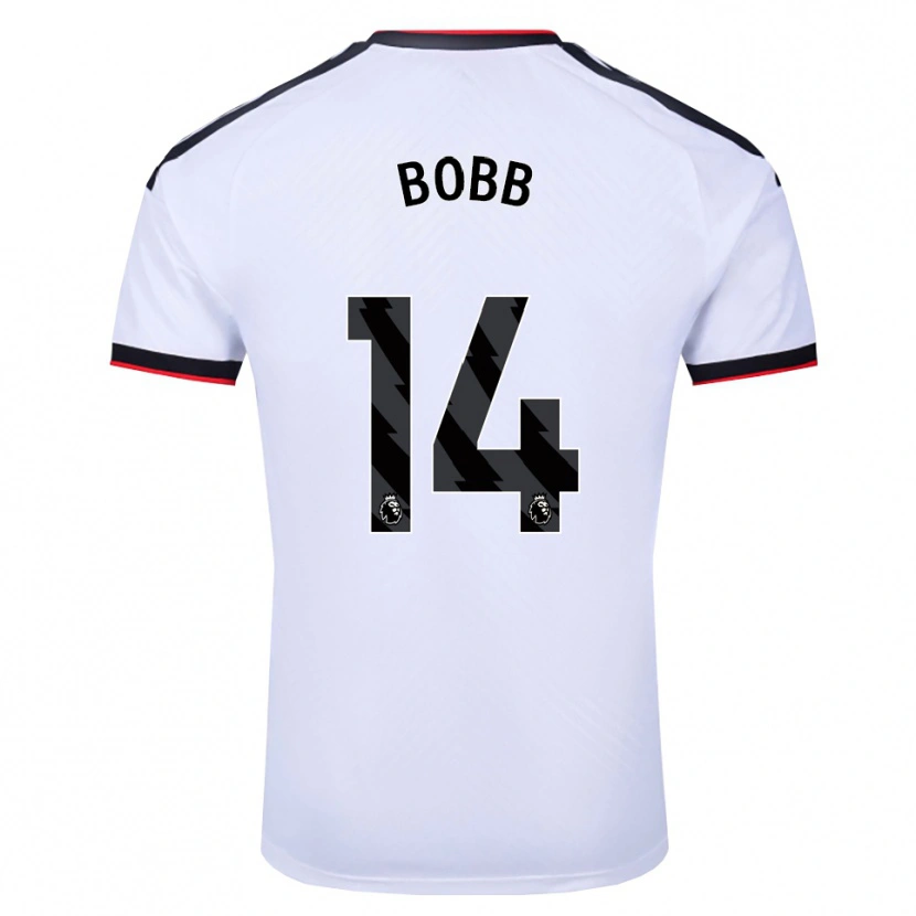 Danxen Dzieci Oscar Bobb #14 Biały Czarny Czerwony Domowa Koszulka 2026/27 Koszulki Klubowe