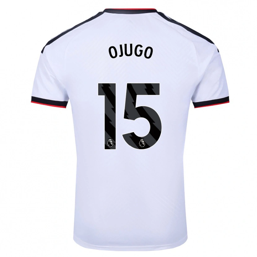 Danxen Dzieci Tyrell Ojugo #15 Biały Czarny Czerwony Domowa Koszulka 2026/27 Koszulki Klubowe
