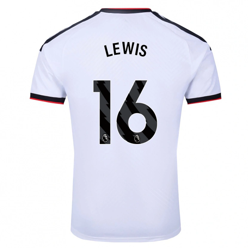 Danxen Dzieci Milla Lewis #16 Biały Czarny Czerwony Domowa Koszulka 2026/27 Koszulki Klubowe