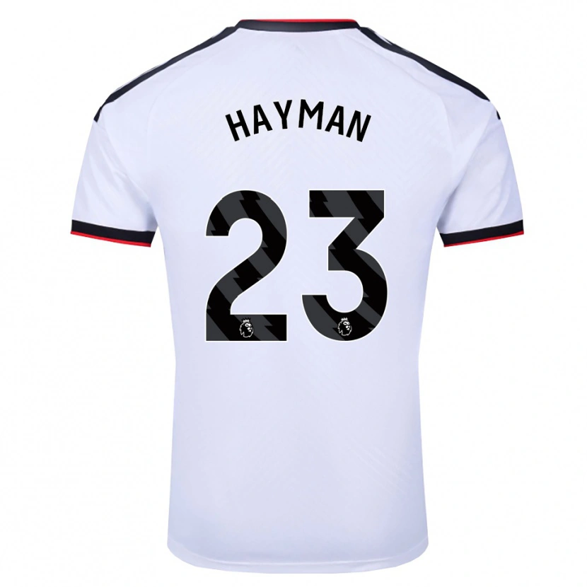 Danxen Dzieci Alex Hayman #23 Biały Czarny Czerwony Domowa Koszulka 2026/27 Koszulki Klubowe