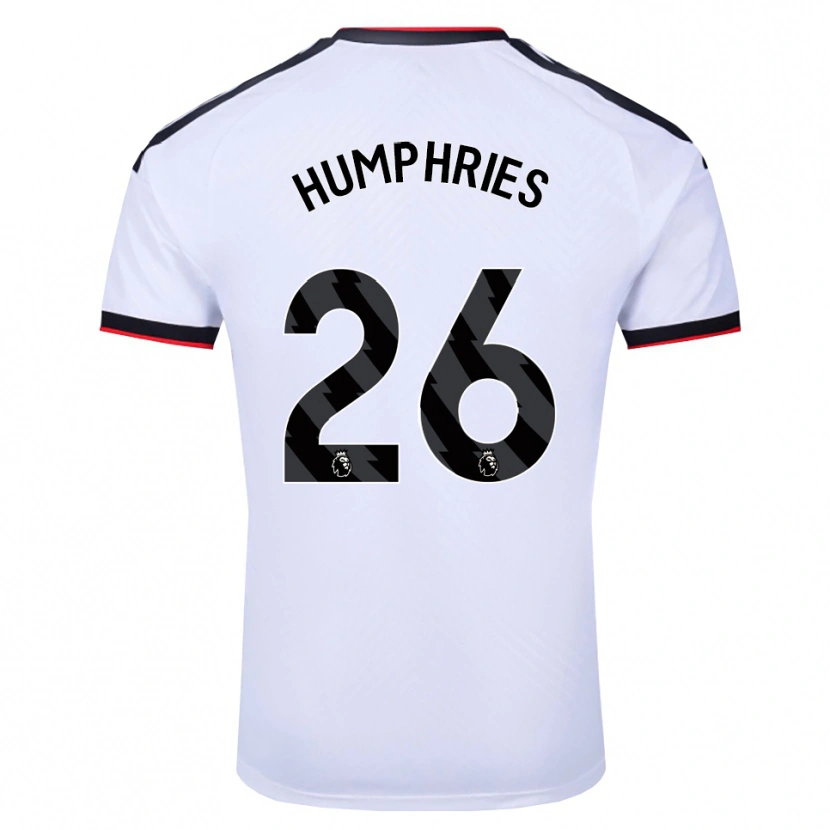 Danxen Dzieci Marni Humphries #26 Biały Czarny Czerwony Domowa Koszulka 2026/27 Koszulki Klubowe