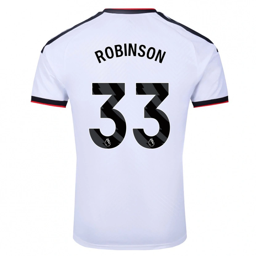 Danxen Dzieci Antonee Robinson #33 Biały Czarny Czerwony Domowa Koszulka 2026/27 Koszulki Klubowe