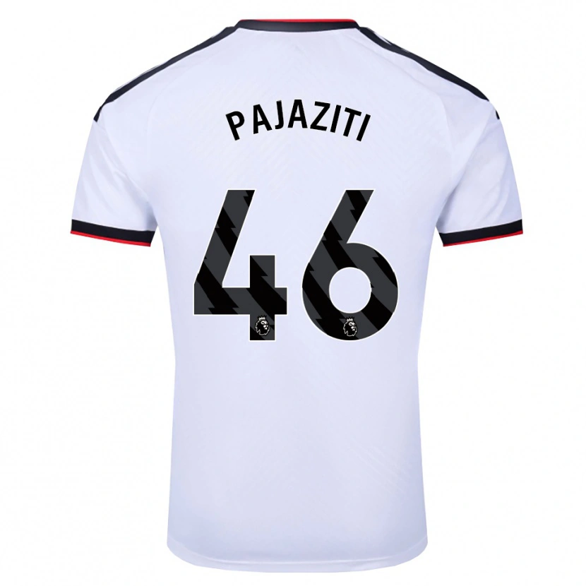 Danxen Dzieci Adrion Pajaziti #46 Biały Czarny Czerwony Domowa Koszulka 2026/27 Koszulki Klubowe