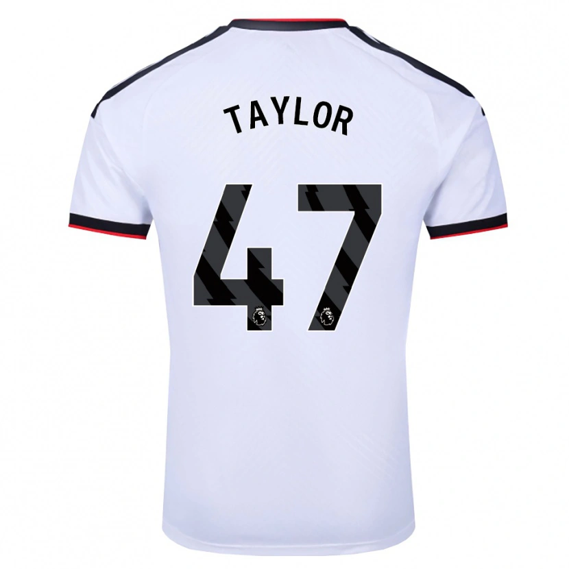 Danxen Dzieci Bo Taylor #47 Biały Czarny Czerwony Domowa Koszulka 2026/27 Koszulki Klubowe