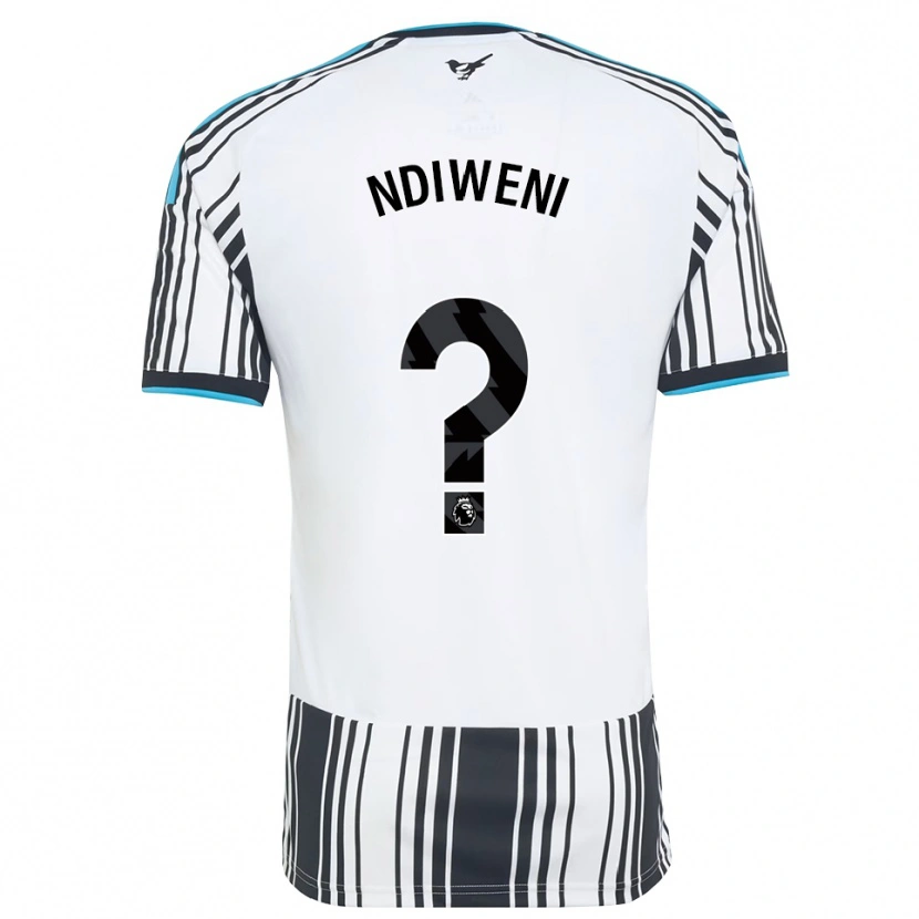 Danxen Dzieci Ryan Ndiweni #0 Błękitny Czarny Biały Domowa Koszulka 2026/27 Koszulki Klubowe